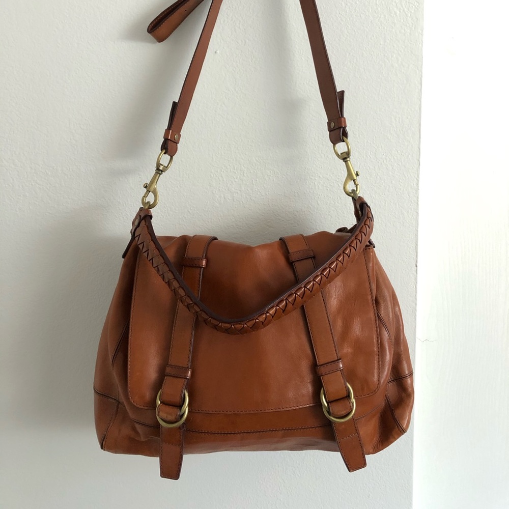 Cole Han Leather Messenger Bag